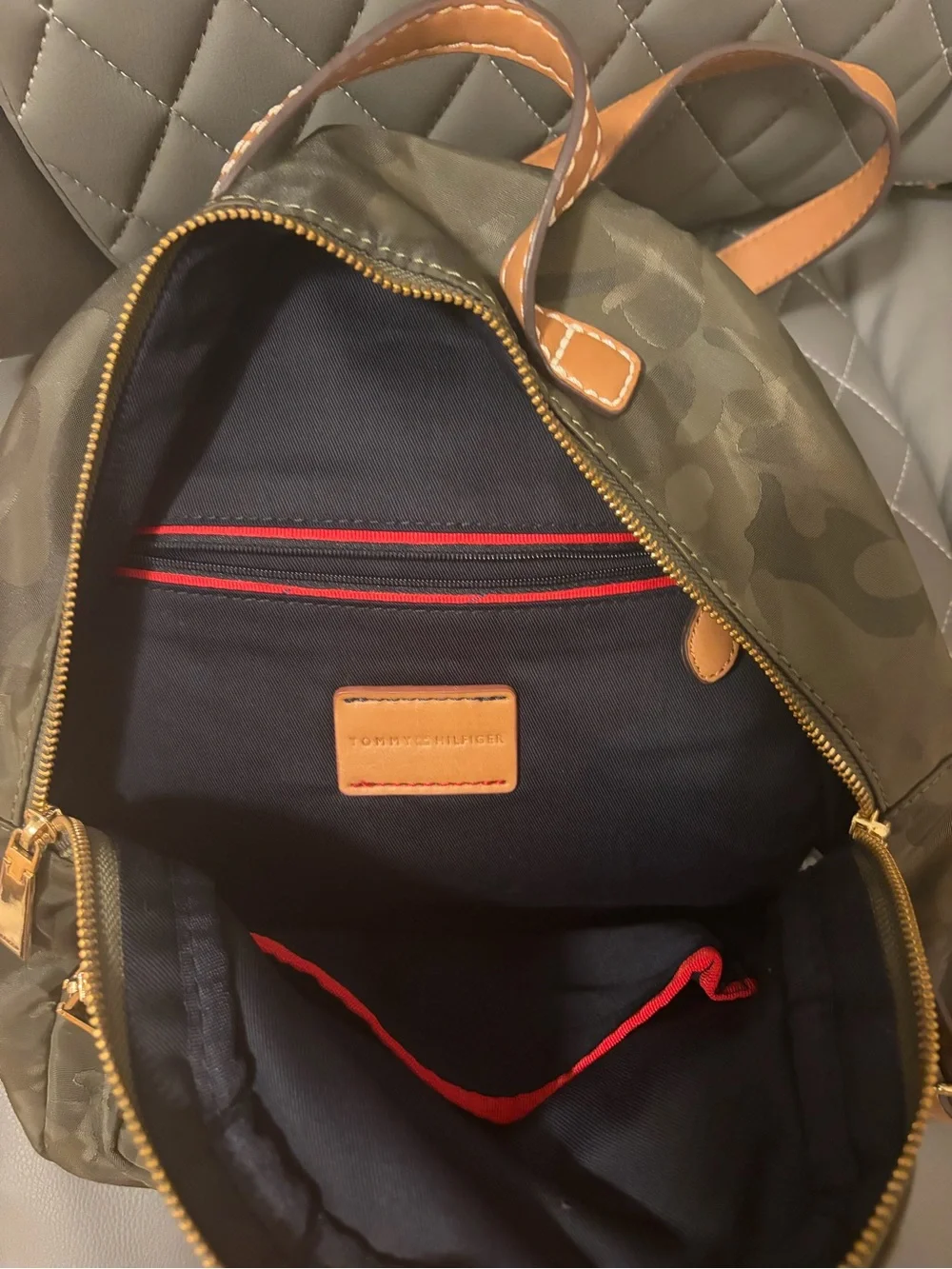 Olive Green Camouflage Men's Backpack